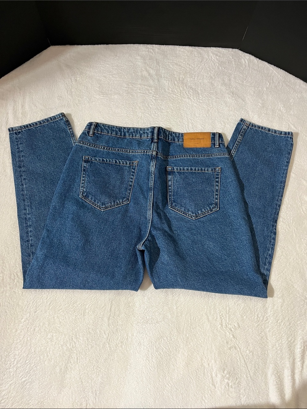 Zara Women’s Mom Jeans in Classic Blue Denim - Picture 7 of 7